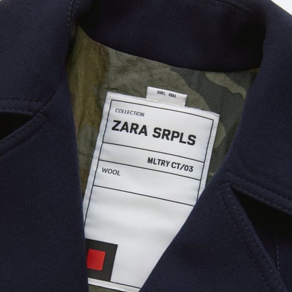 50% OFF ZARA SRPLS Mltry Ct 03 - Picture 2 of 3